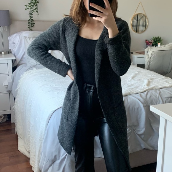 Monteau Sweaters - Dark Grey Cardigan / Blazer